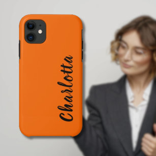 Case-Mate iPhone Case Neon Sunset Orange Solide Couleur Personnaliser