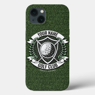 Case-Mate iPhone Case NOM personnalisé Golfer Golf Club Turf Clubhouse 