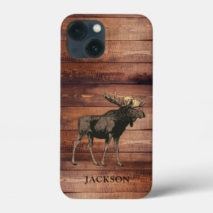 Case-Mate iPhone Case Ours de marche en bois rustique personnalisé