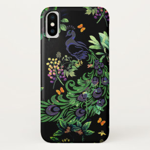 Case-Mate iPhone Case Paon orné et Vintage Floral