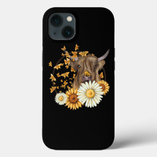 Case-Mate iPhone Case Pays Highland Cow Wild Sunflowers Butterflies 4