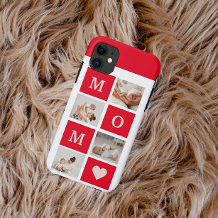 Case-Mate iPhone Case Photo Collage Moderne & Best Mom Ever Cadeau