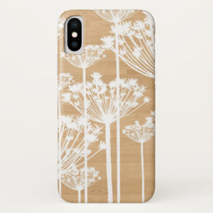 Case-Mate iPhone Case Pissenlits blancs sur le cas en bois de l'iPhone 7