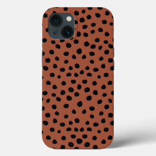 Case-Mate iPhone Case Points Empreintes de léopard Rouille Terracotta Ch