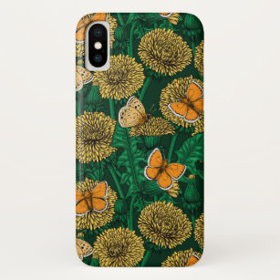 Case-Mate iPhone Case Pré de Dandelion sur vert foncé