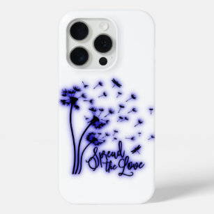 Coque iPhone 15 Pro Répandre Les Dandelions Amoureux et les libellules