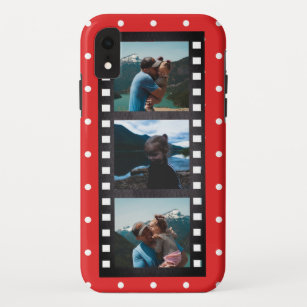 Case-Mate iPhone Case Retro Filmstrip Red Polka Dot Photo Collage