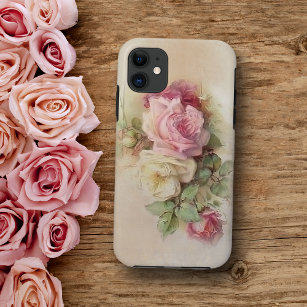 Case-Mate iPhone Case Rose vintage Roses de style peint à la main