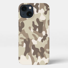 Case-Mate iPhone Case White And Brown Camouflage 13 Hoesje