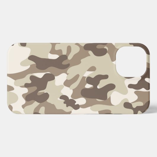 Case-Mate iPhone Case White And Brown Camouflage iPhone Hoesje (Achterkant horizontaal)