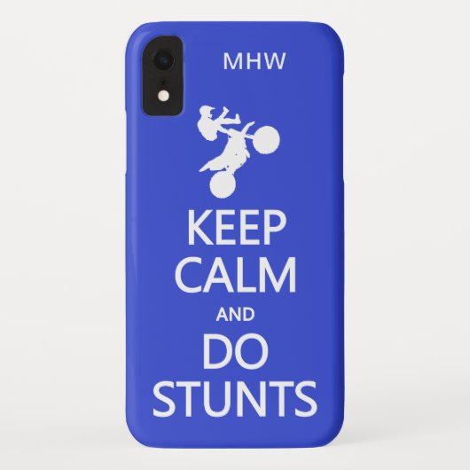Case-Mate iPhone Conserver Calm & Do Stunts coques monogrammes pers (Dos)