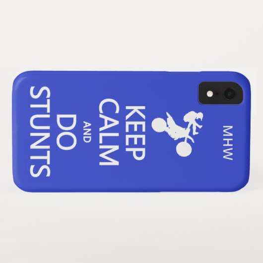 Case-Mate iPhone Conserver Calm & Do Stunts coques monogrammes pers (Dos (Horizontal))