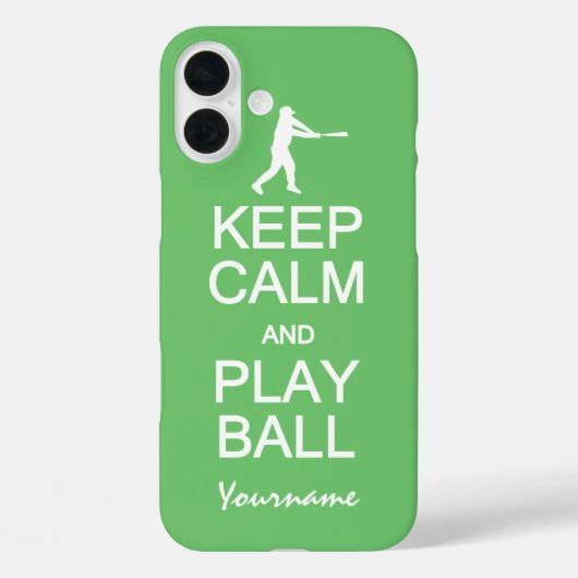 Case-Mate iPhone Conserver le calme et jouer Ball coques de couleur (Verso)