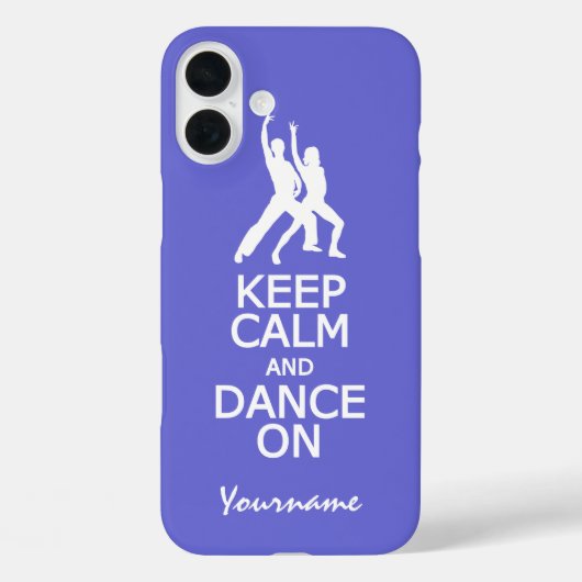 Case-Mate iPhone Conserver le calme et la danse sur des coques de c (Verso)