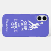 Case-Mate iPhone Conserver le calme et la danse sur des coques de c (Verso (horizontal))