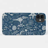 Case-Mate iPhone Coques de mer sur bleu foncé (Dos (Horizontal))