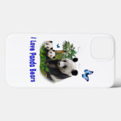 Case-Mate iPhone Coques de téléphone Ours Panda (Verso (horizontal))