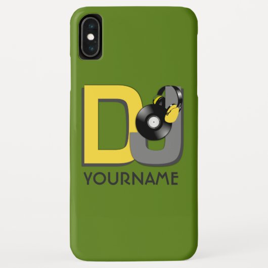 Case-Mate iPhone Coques DJ personnalisés couleur et monogramme (Dos)