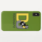 Case-Mate iPhone Coques DJ personnalisés couleur et monogramme (Dos (Horizontal))