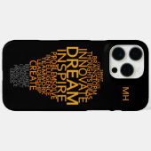 Case-Mate iPhone Coques monogrammes personnalisés pour ampoule légè (Verso (horizontal))