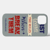 Case-Mate iPhone Coques personnalisés de règles de rupture (Verso (horizontal))