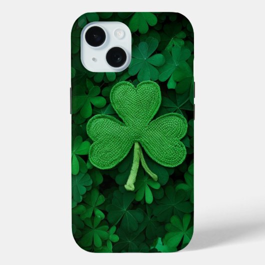 Case-Mate iPhone Coques Shamrocks Emerald Green (Verso)