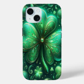 Case-Mate iPhone Coques Shamrocks Emerald Green (Verso)