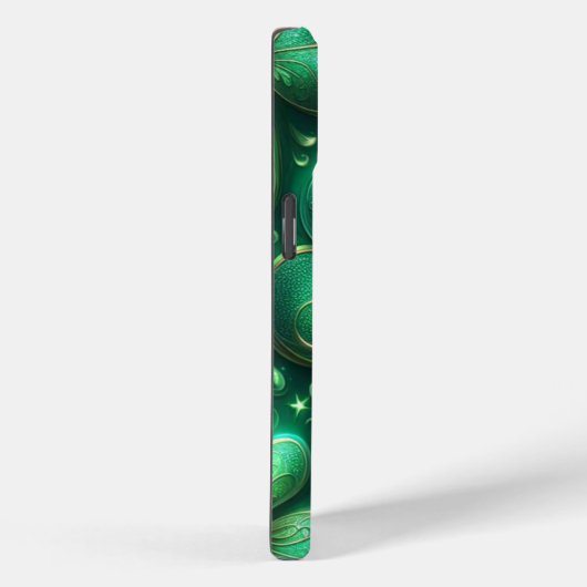 Case-Mate iPhone Coques Shamrocks Emerald Green (Verso / Droite)