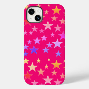 Des étoiles amusantes et colorées Coques roses