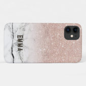 Case-Mate iPhone Emma rose pailleté sur Coques d'iPhone 11 (Dos (Horizontal))