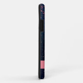 Case-Mate iPhone étoiles remplissent le ciel bleu monogramme coques (Dos/Droite)