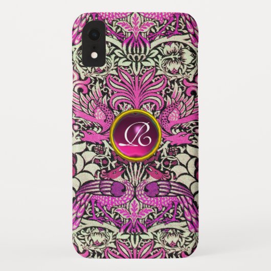 Case-Mate iPhone FLEURS, COQUES DE PAIX, DRAGONS, MONOGRAMME EN PIE (Dos)