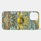 Case-Mate iPhone FLEURS, COQUES DE PAIX ET DRAGONS MONOGRAMME DE GE (Verso (horizontal))