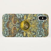 Case-Mate iPhone FLEURS, COQUES DE PAIX ET DRAGONS MONOGRAMME DE GE (Dos (Horizontal))