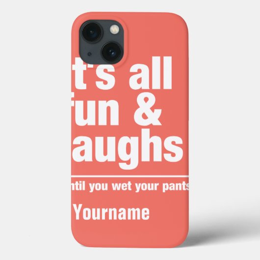 Case-Mate iPhone FUN & LAUGHS nom et coques de couleurs personnalis (Verso)