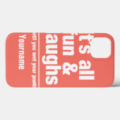 Case-Mate iPhone FUN & LAUGHS nom et coques de couleurs personnalis (Verso (horizontal))