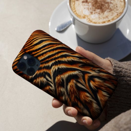 Case-Mate iPhone Gros plan de la fourrure de tigre Coques durs