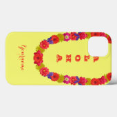 Case-Mate iPhone Hawaiian Lei coques personnalisés (Verso (horizontal))