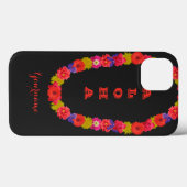 Case-Mate iPhone Hawaiian Lei coques personnalisés (Verso (horizontal))