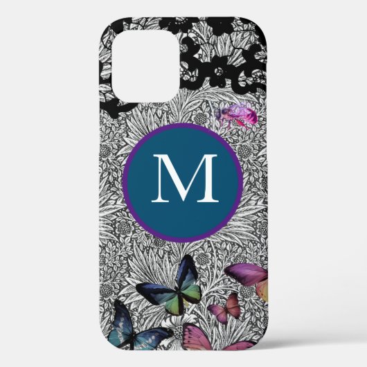 CASE MATE IPHONE HOES William Morris ZWARTE KANT (Achterkant)
