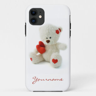 Love Teddy Valentine coques personnalisés