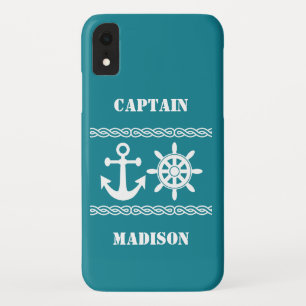 Nom personnalisé nautique et coques couleur