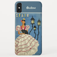 Nom personnalisé Vintage voyage ESPAGNE coques