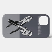 Case-Mate iPhone OUTILS coques monogrammes personnalisés (Verso (horizontal))