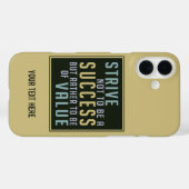 Case-Mate iPhone Succès et valeur coques de motivation personnalisé (Verso (horizontal))