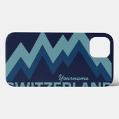 Case-Mate iPhone SUISSE coques monogrammes personnalisés (Verso (horizontal))