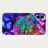 Case-Mate Pour iPhone Beau Coque d'aquarelle de papillon cosmique (Dos (Horizontal))