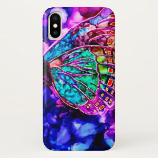 Case-Mate Pour iPhone Beau Coque d'aquarelle de papillon cosmique