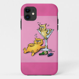 Case-Mate Pour iPhone Cocktails & Kitten Pink Cartoon iPhone5 Coque
