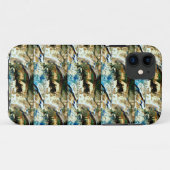Case-Mate Pour iPhone coque d'art rock marron bleu (Dos (Horizontal))